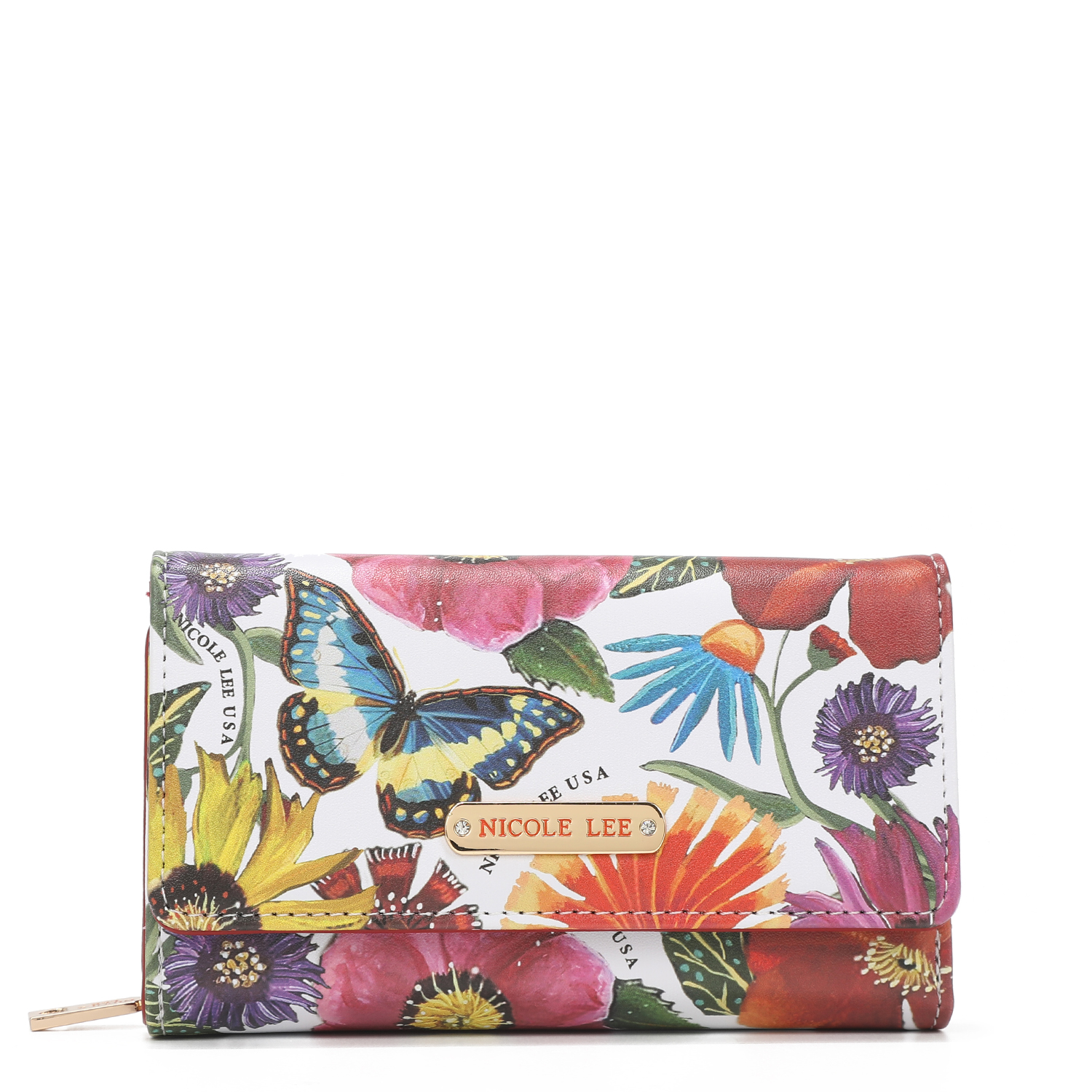 Cartera Marca Nicole Lee Silvana Butter-flower White