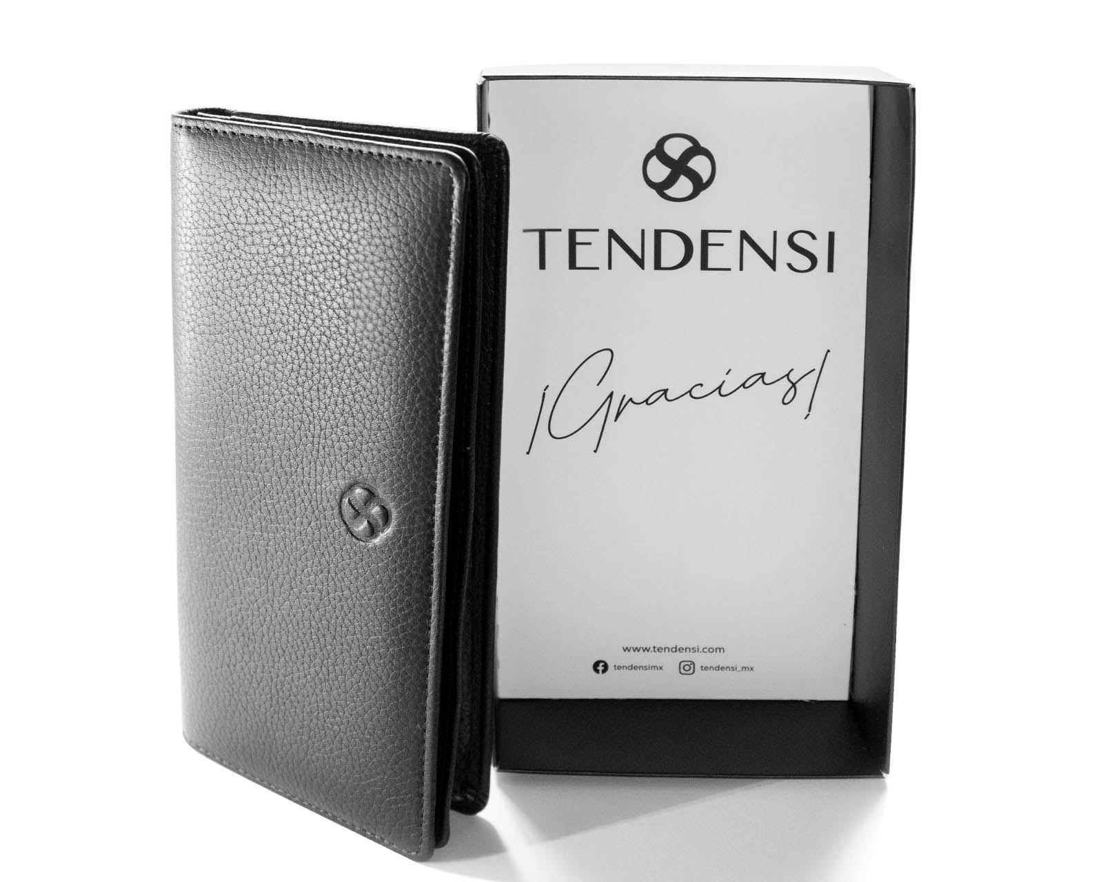 Foto 4 | Cartera de Piel Tendensi Hamburg-gl-blk color Negro para Dama