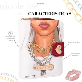 Foto 2 | Cartera Chica Marca Nicole Lee Con Tarjetero Goddess Of Love