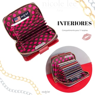 Foto 3 | Cartera Chica Marca Nicole Lee Con Tarjetero Goddess Of Love