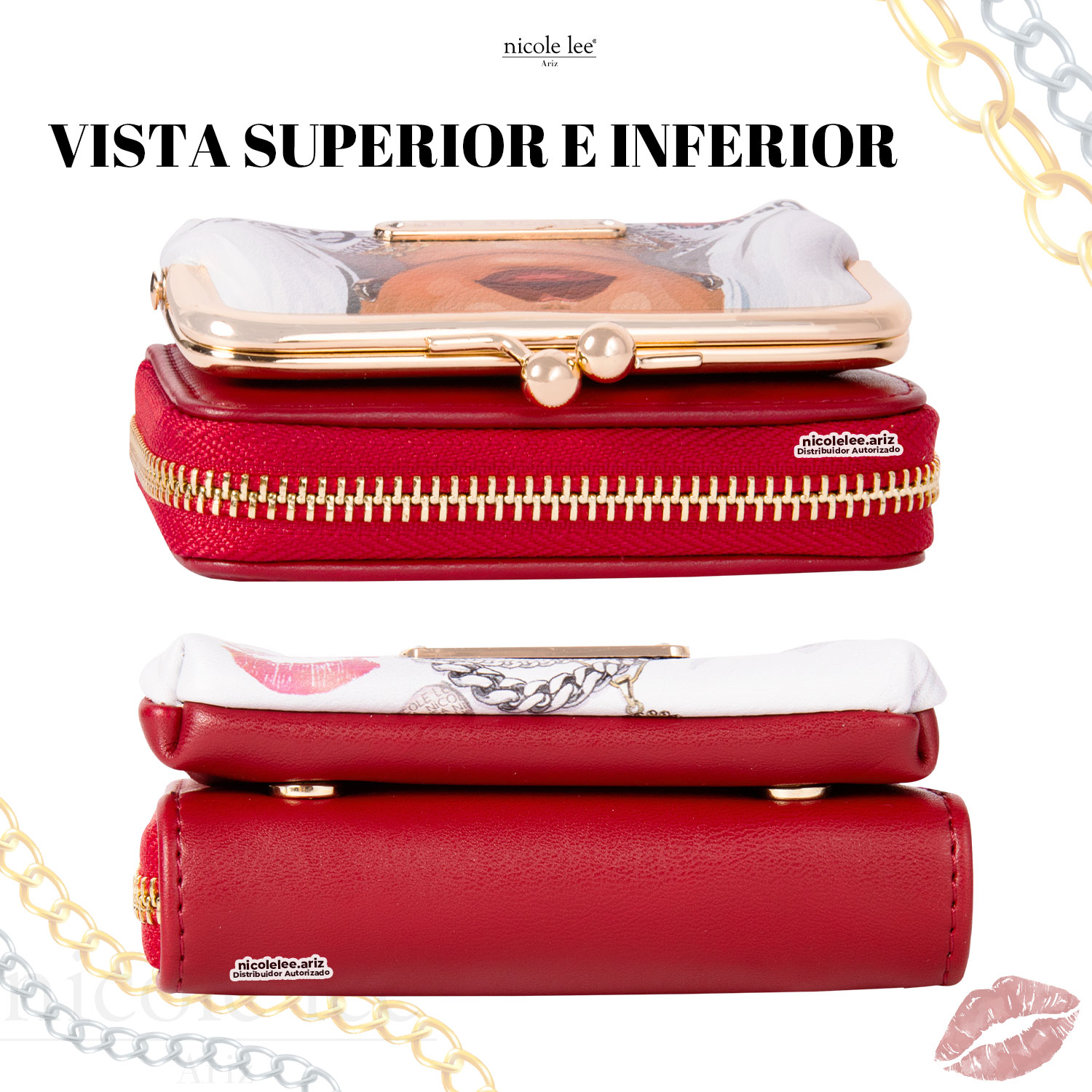Foto 7 pulgar | Cartera Manuela Marca Nicole Lee Con Tarjetero Goddess Of Love