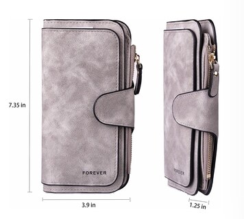 Foto 2 | Cartera Funbu color Gris para Mujer