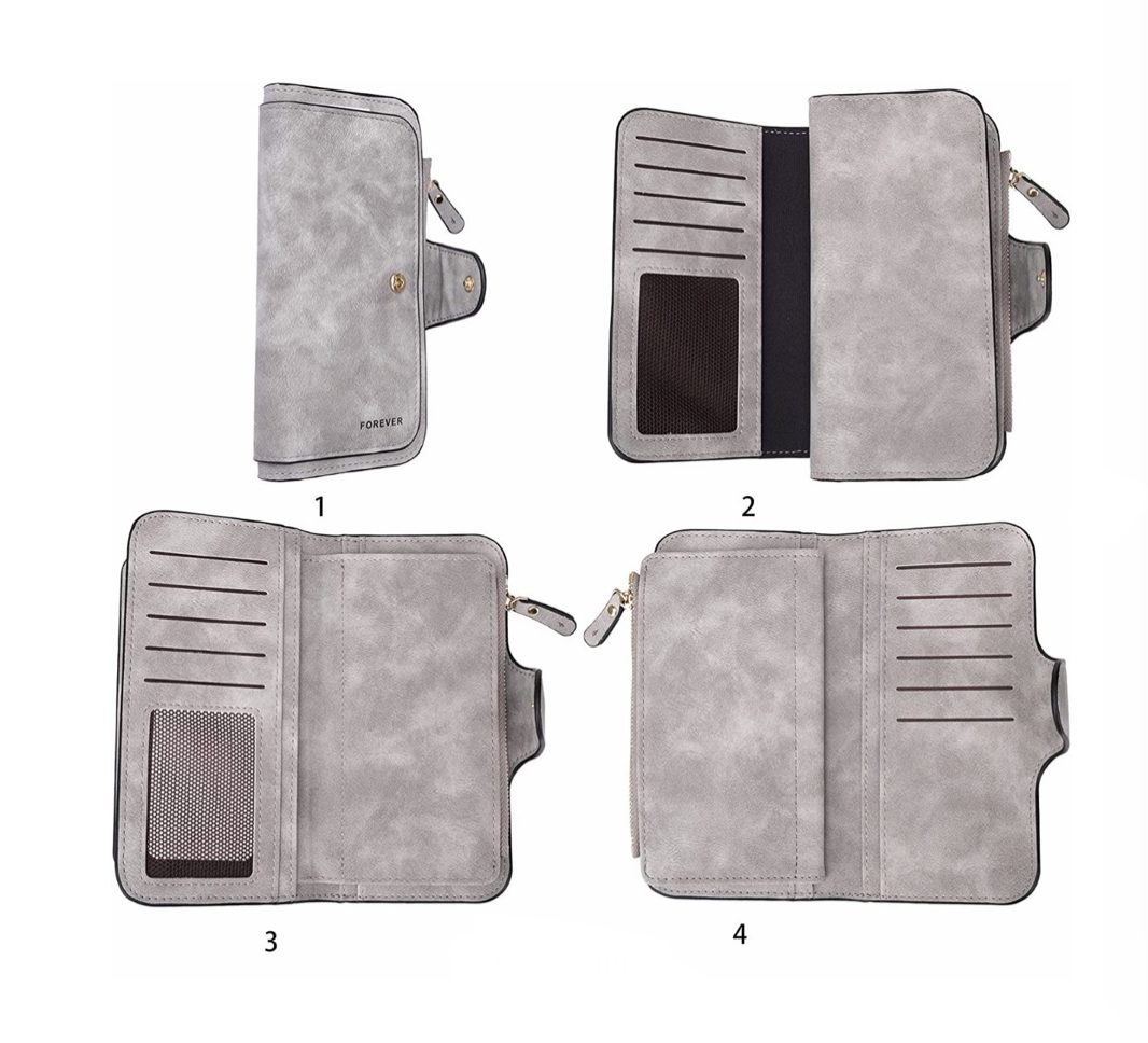 Foto 4 pulgar | Cartera Funbu color Gris para Mujer