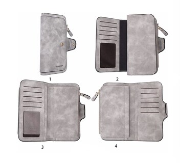 Foto 3 | Cartera Funbu color Gris para Mujer