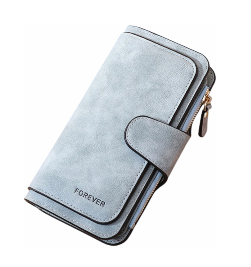 Cartera con Monedero Forever Azul para Mujer