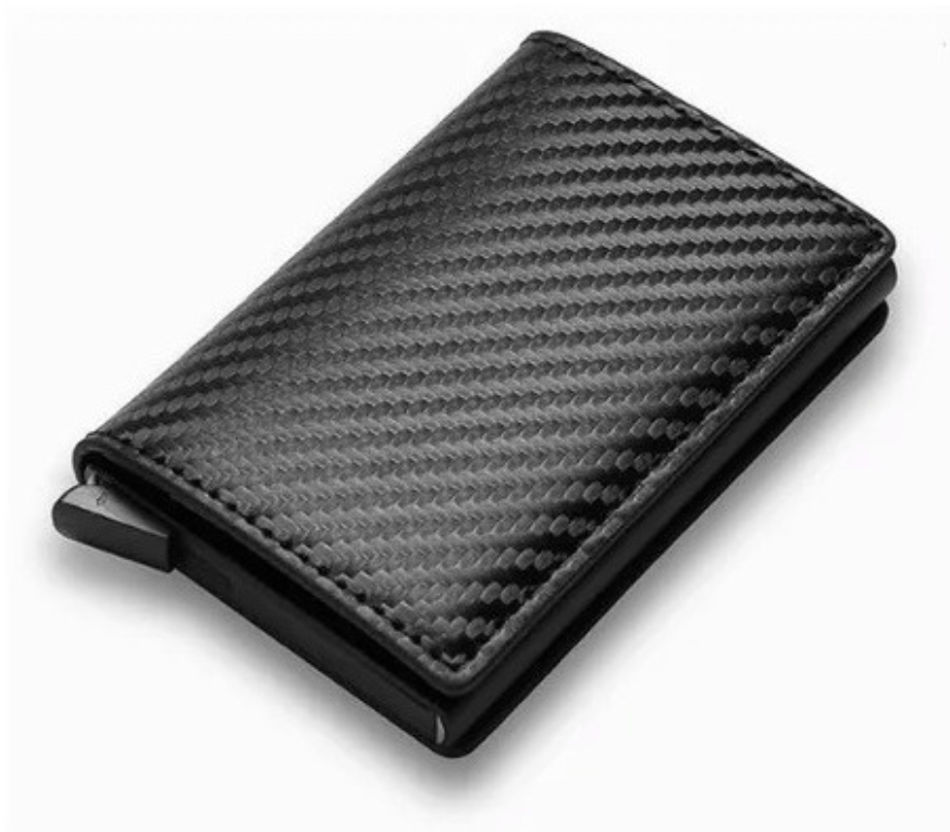 Cartera de Piel con Tarjetero Funbu Azul