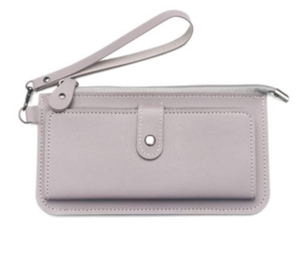 Cartera Con Cierre Y Brazalete Monedero Morado $350