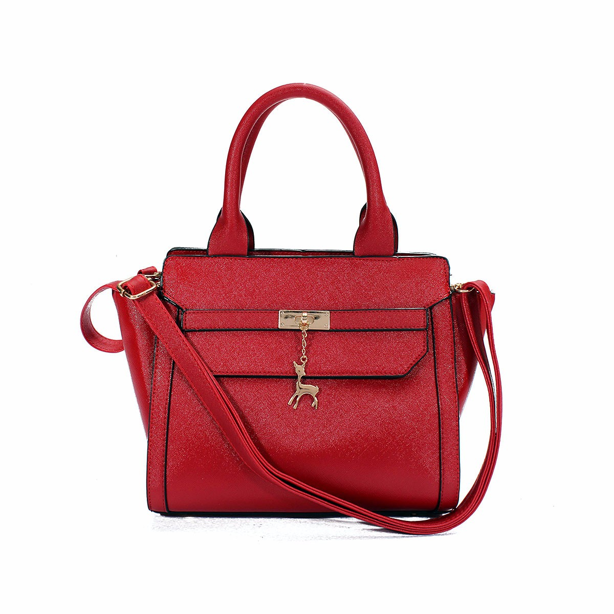 Foto 2 pulgar | Venta Internacional - Bolso de Cuero de Moda Rojo para Mujer