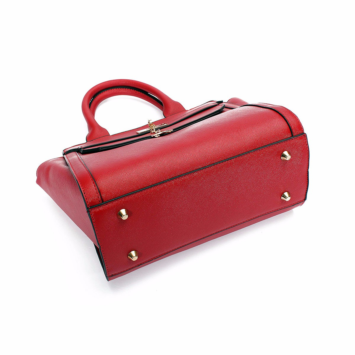 Foto 6 pulgar | Venta Internacional - Bolso de Cuero de Moda Rojo para Mujer