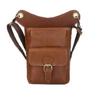Foto 2 | Venta Internacional - Bolsa Piernera de Piel Café
