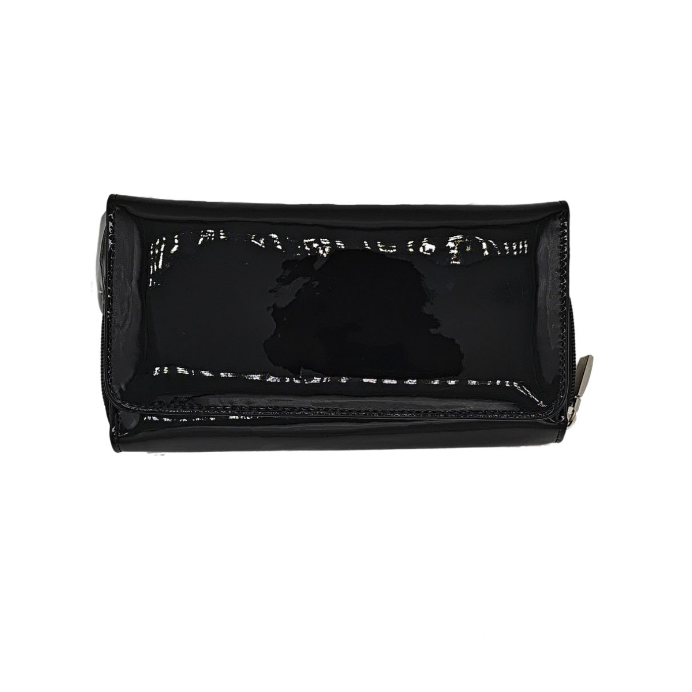 Foto 2 pulgar | Cartera en Piel Vacuna Fana Gaga Negra de Charol
