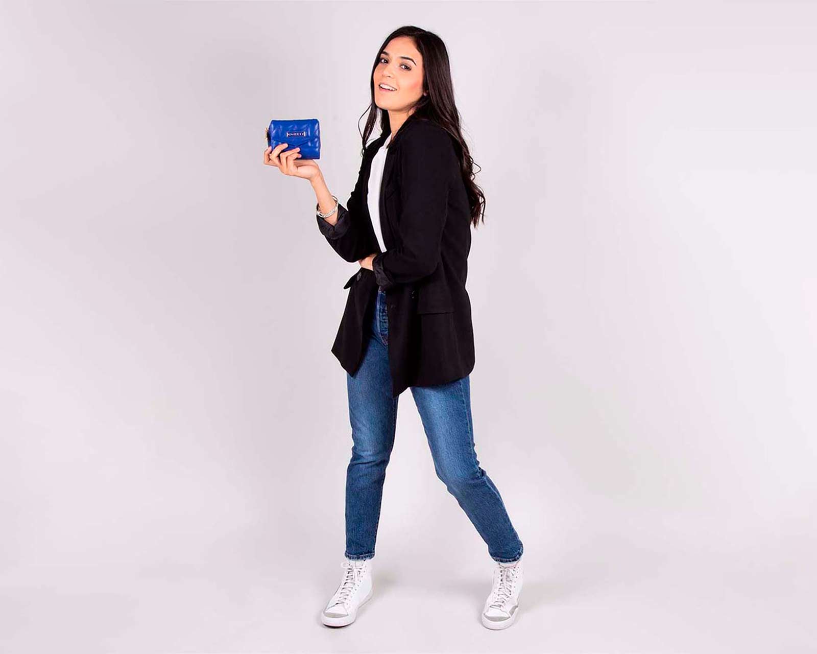 Foto 9 pulgar | Cartera Gorett Azul para Mujer