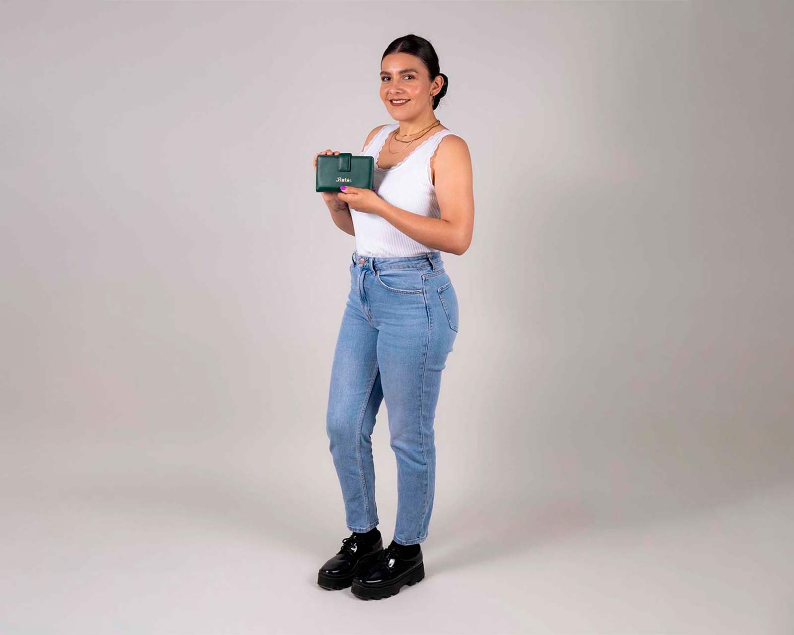 Foto 9 pulgar | Cartera Gorett Verde para Mujer