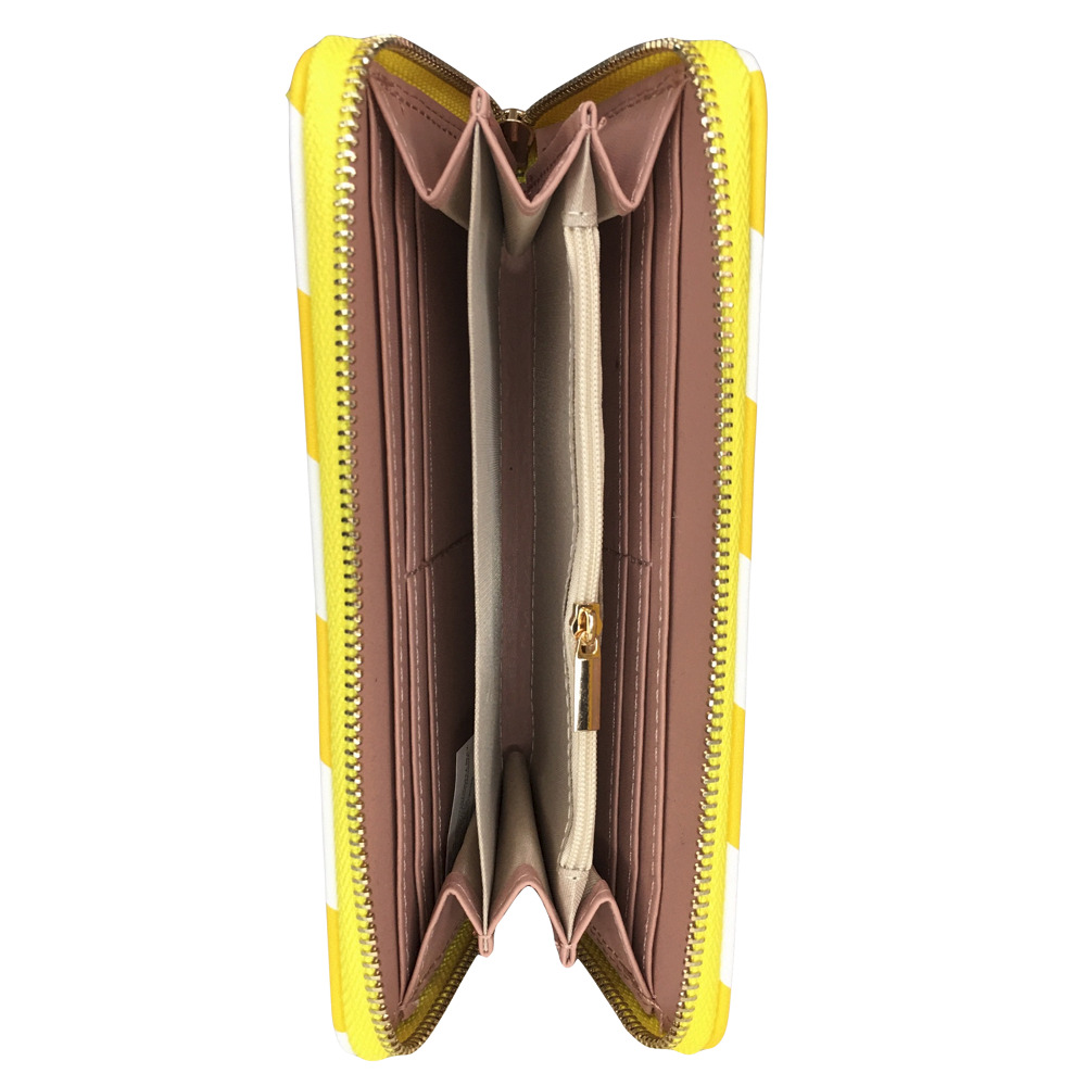 Foto 3 pulgar | Cartera para Dama Polo Guy de Vinil Moderna Amarillo