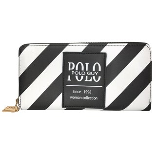Foto 1 | Cartera para Dama Polo Guy de Vinil Moderna Negro