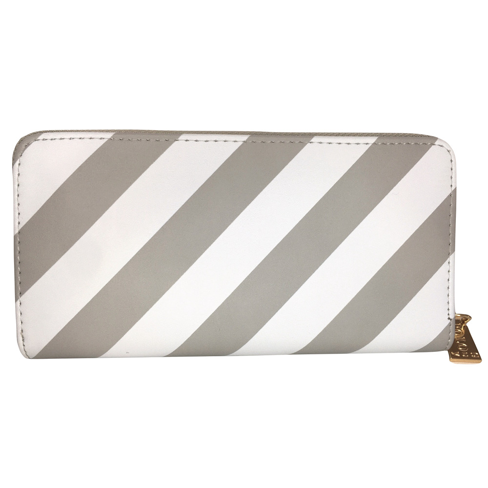 Foto 4 pulgar | Cartera para Dama Polo Guy de Vinil Moderna Plata