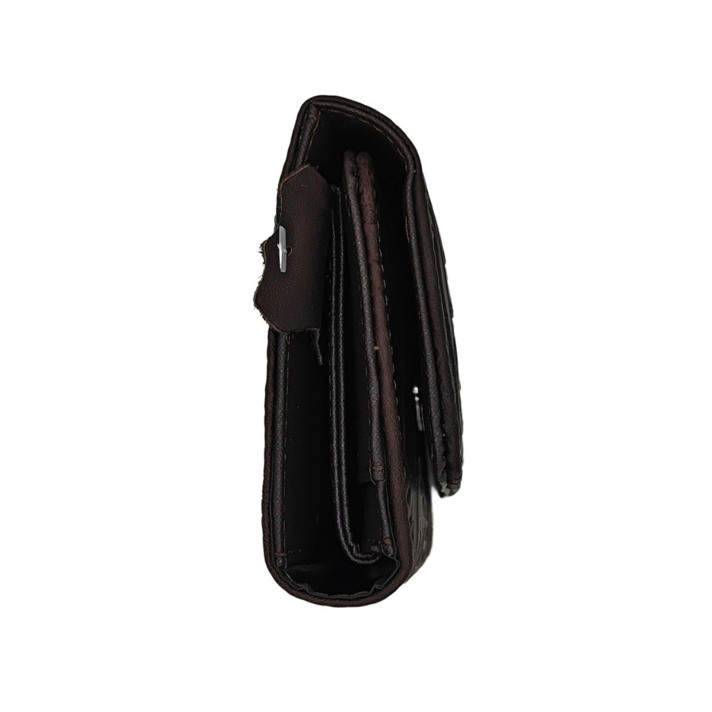 Foto 7 pulgar | Cartera En Piel Vacuno Cincelada Fana Fanny Café