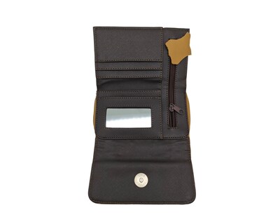 Foto 2 | Cartera En Piel Vacuno Cincelada Fana Fanny Camel