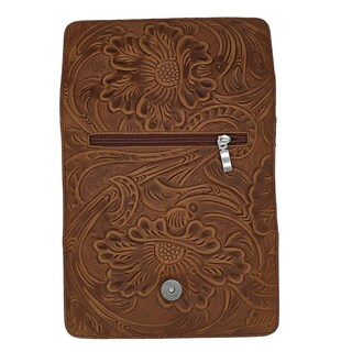 Foto 3 | Cartera En Piel Vacuno Cincelada Fana Fanny Camel
