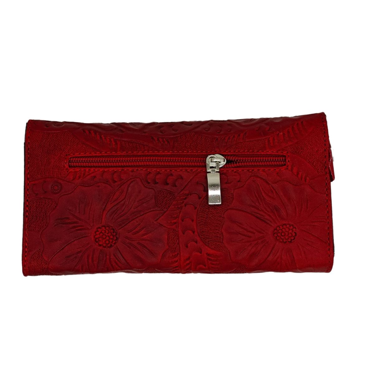 Foto 5 pulgar | Cartera En Piel Vacuno Cincelada Fana Fanny Rojo