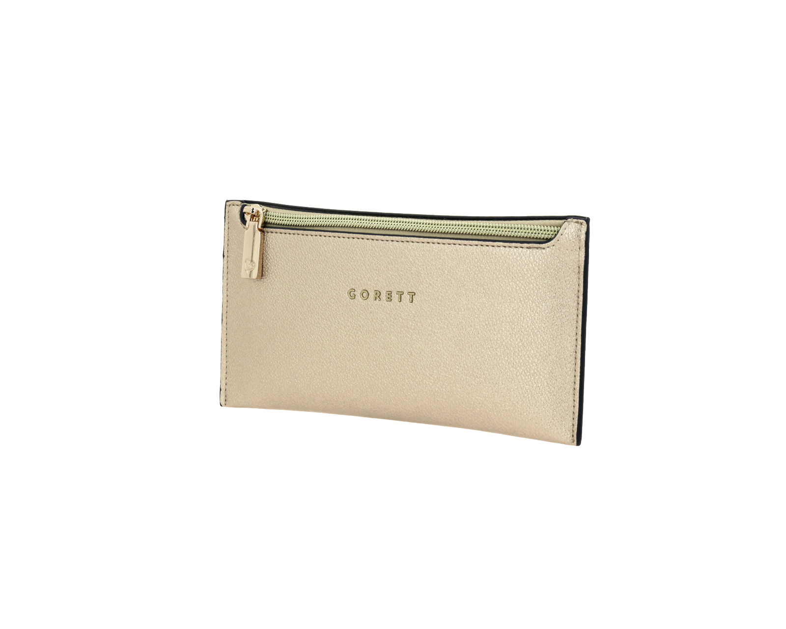 Foto 3 pulgar | Cartera Gorett Dorada para Mujer
