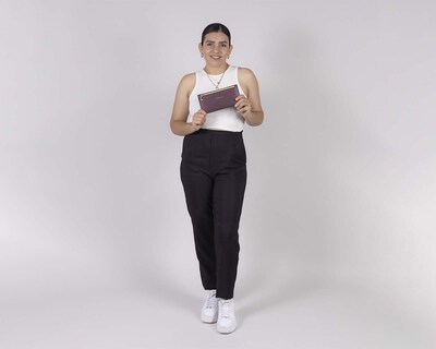 Foto 8 | Cartera Gorett Morada para Mujer
