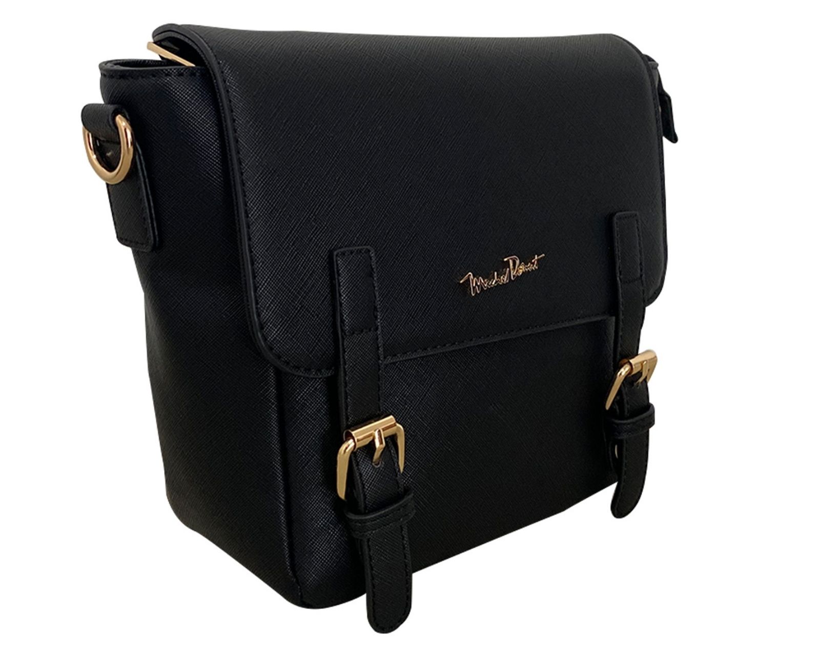 Foto 3 | Bolsa Trieste Crossbody Michel Domit Negro