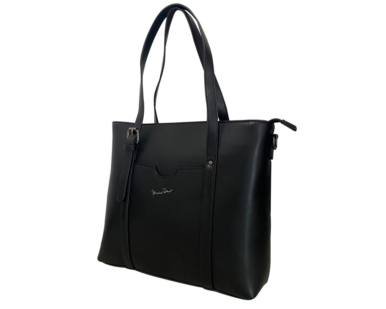 Foto 4 pulgar | Bolsa Roma Tote Grande  Michel Domit Negro