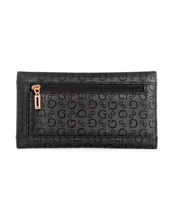Foto 2 | Cartera Guess Bowie Debossed Logo Slim Clutch Negra