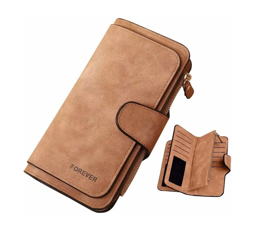 Cartera Con Monedero Para Mujer Marron