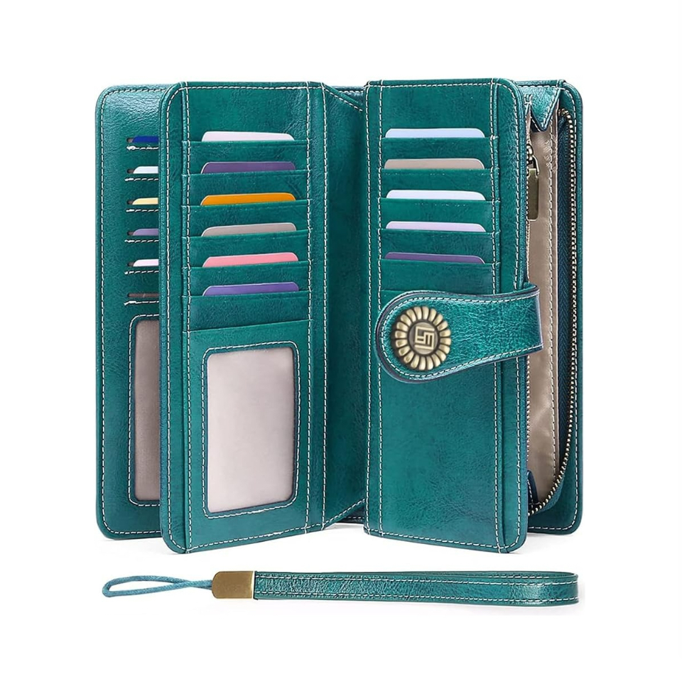 Cartera Para Mujer Gran Capacidad Azul