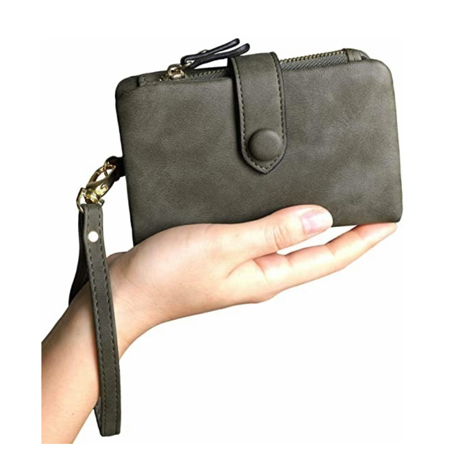 Foto 2 | Cartera De Pu Cuero Verde Olivo