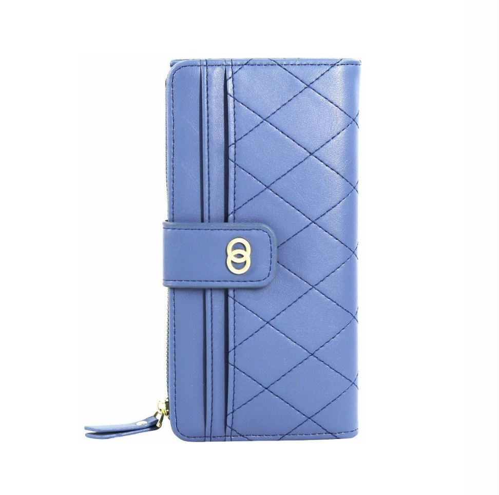 Foto 1 | Cartera De Cuero Mujer Azul