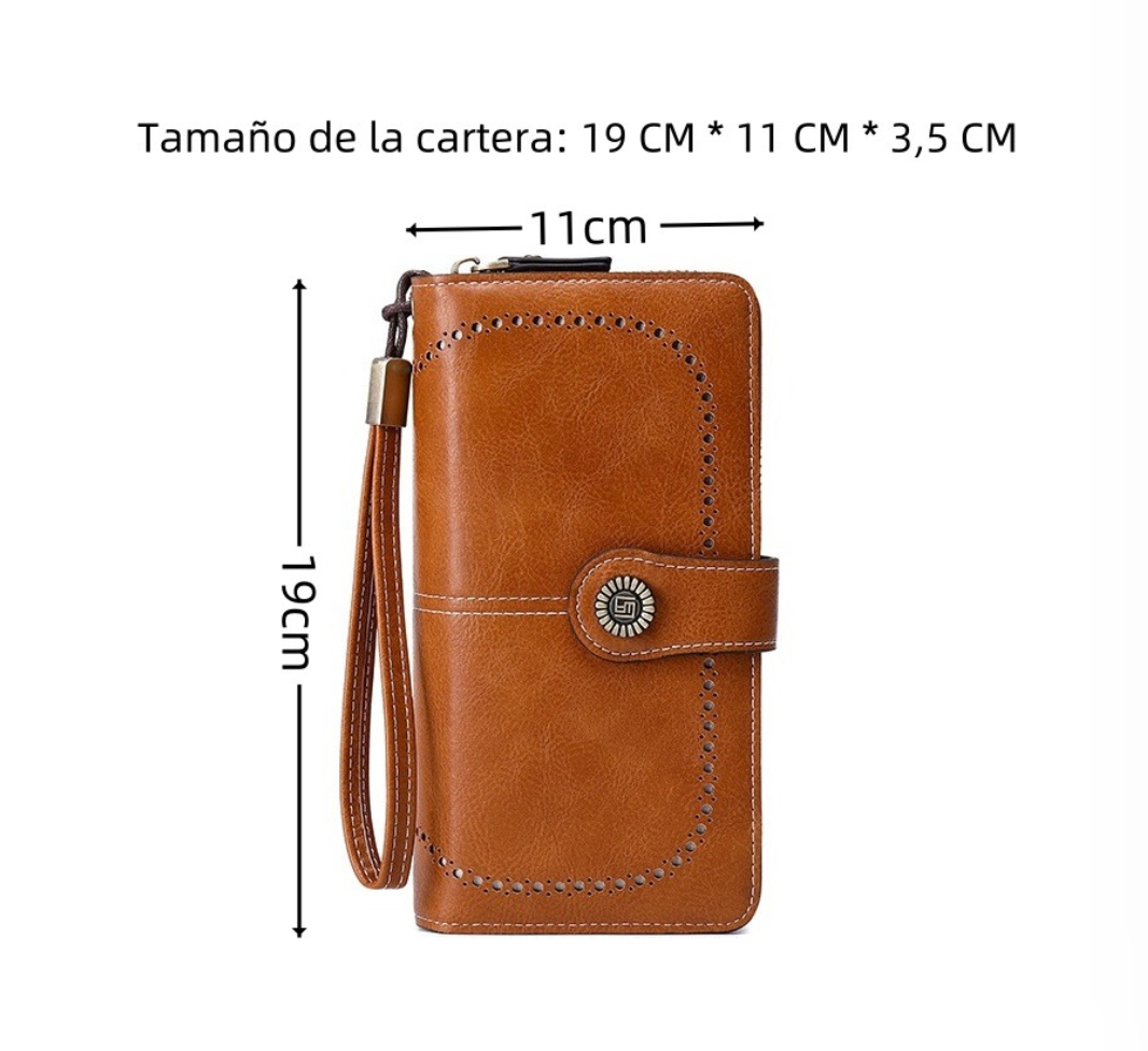 Foto 3 pulgar | Cartera Para Mujer Gran Capacidad Marron