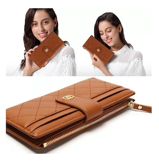 Foto 3 | Cartera Larga Belug Marrón para Mujer