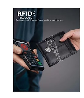 Foto 2 | Cartera Antirrobo Rfid Protección para Hombre