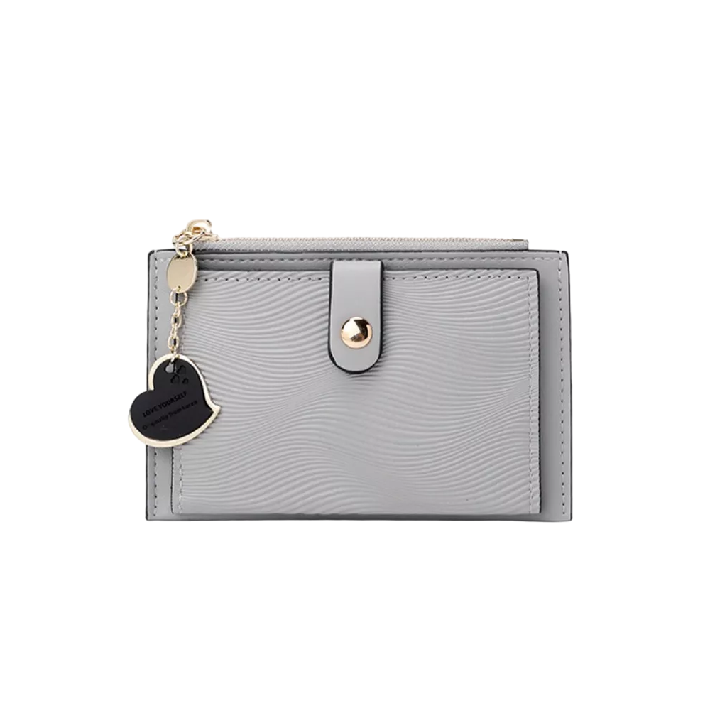 Foto 1 | Cartera De Mujer Tarjetero Con Colgante, Gris Elefante