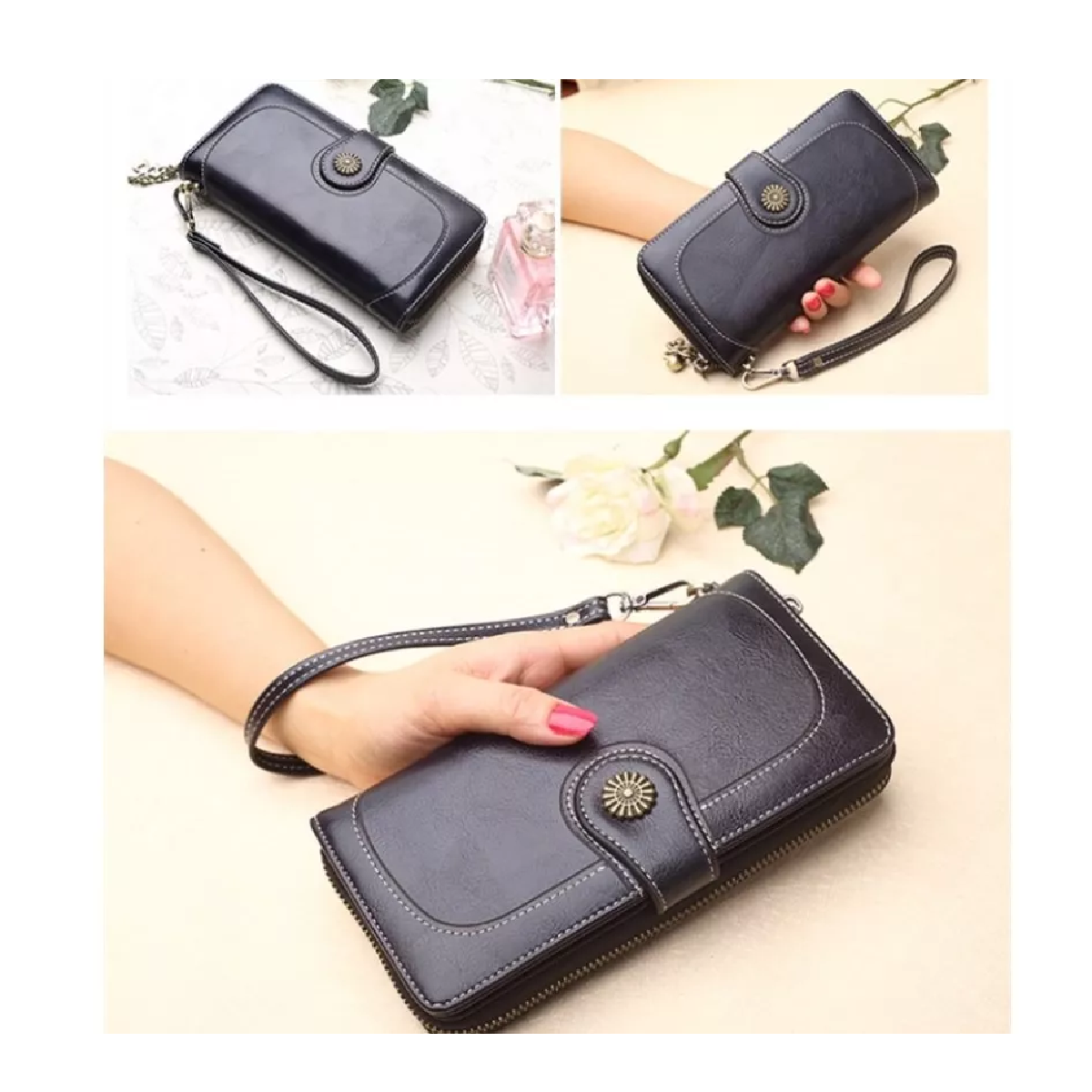 Foto 5 pulgar | Cartera ara Mujer con Bloqueo Rfid Negra