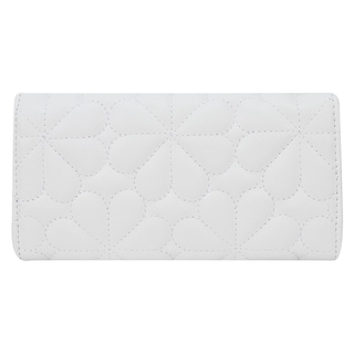 Foto 3 | Cartera Para Dama Blanco Capitonado Flor Sintetico Est.2 Nueva Imagen