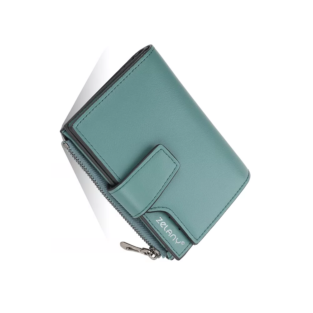 Foto 3 | Cartera Monedero Zelany Color Azul Petróleo
