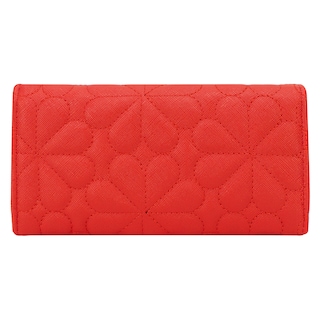 Foto 3 | Cartera Para Dama Rojo Capitonado Flor Sintetico Est.2 Nueva Imagen