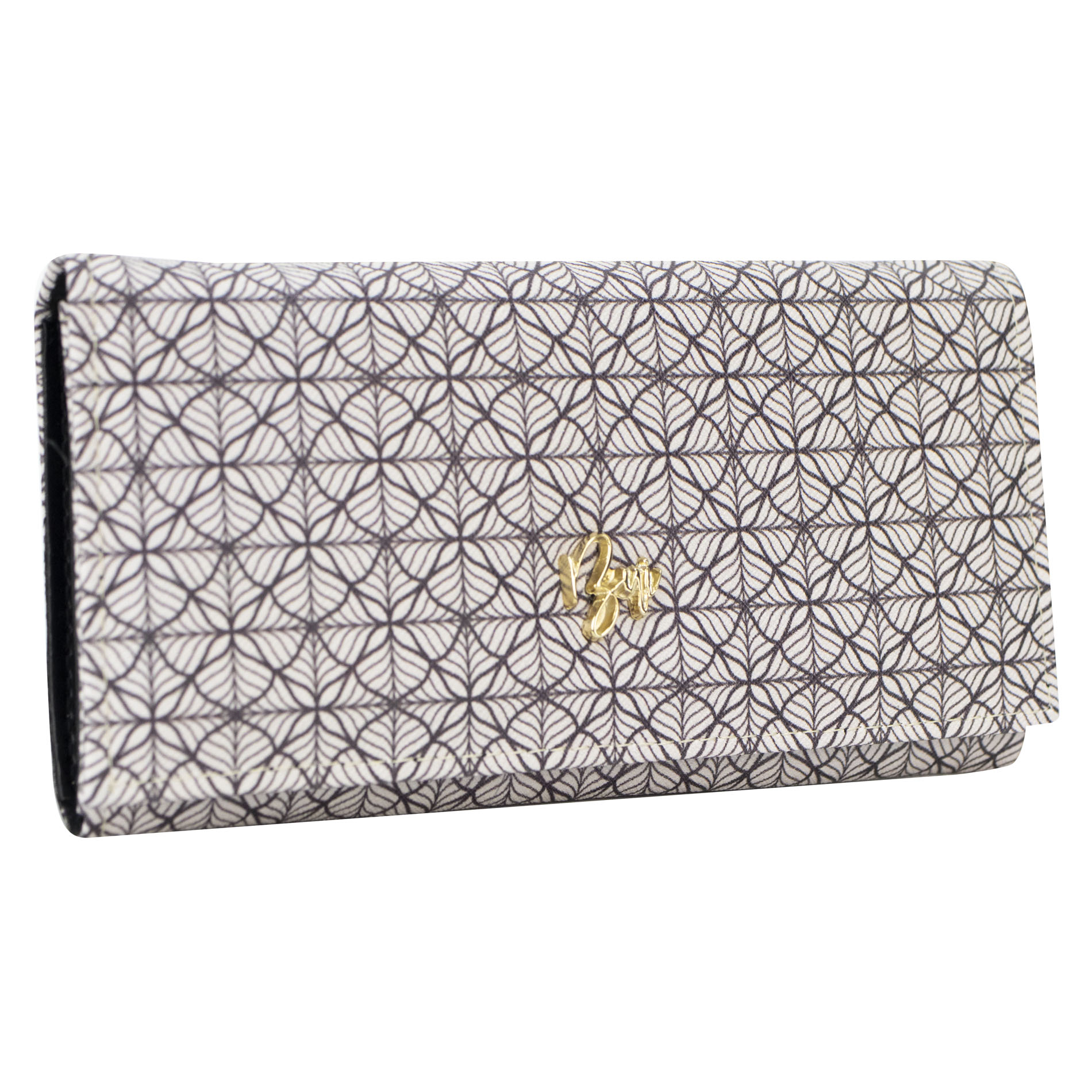 Foto 2 | Cartera Para Dama Negro Kaleidoscopio Sintetico Est.2 Nueva Imagen