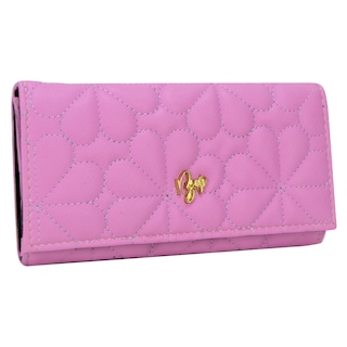 Foto 2 | Cartera Para Dama Rosa Capitonado Flor Sintetico Est.2 Nueva Imagen