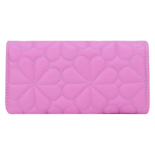 Foto 3 | Cartera Para Dama Rosa Capitonado Flor Sintetico Est.2 Nueva Imagen