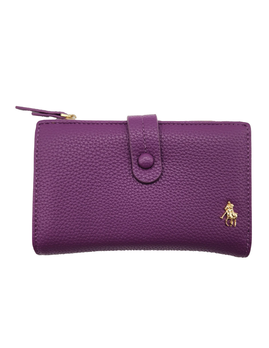 Foto 2 pulgar | Cartera Hpc Polo Color Morado