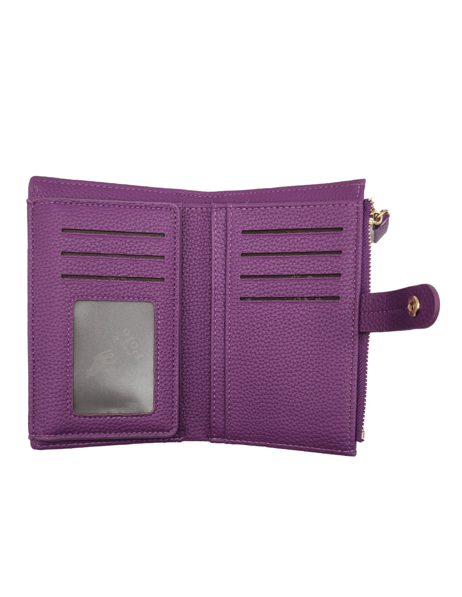 Foto 4 pulgar | Cartera Hpc Polo Color Morado