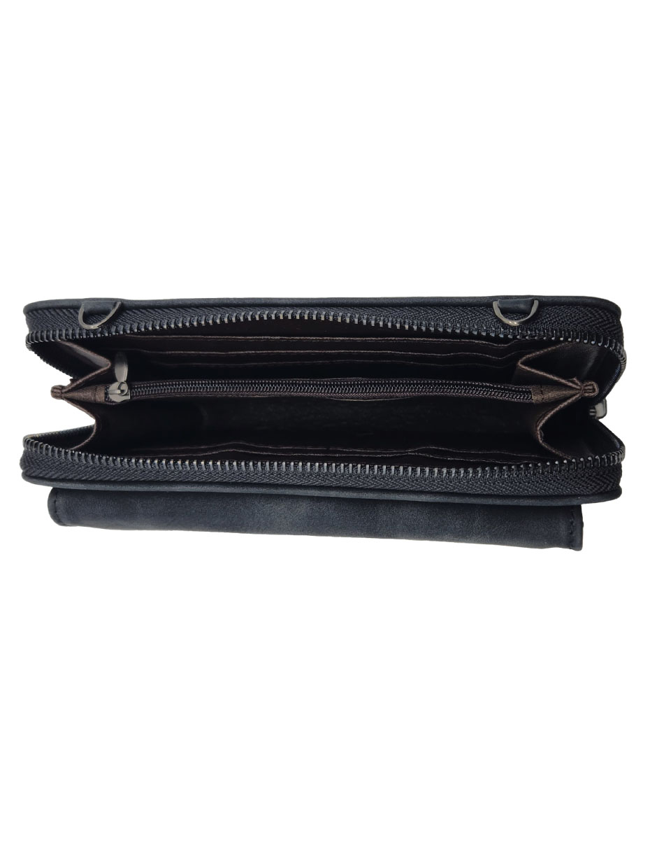 Foto 4 pulgar | Cartera Hpc Polo Negro para Mujer