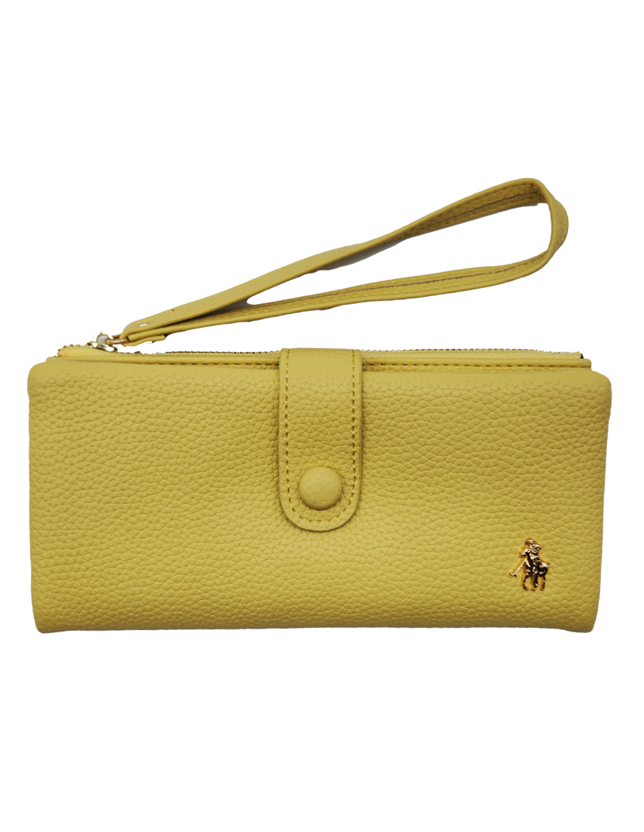 Foto 2 pulgar | Cartera Hpc Polo Color Amarillo