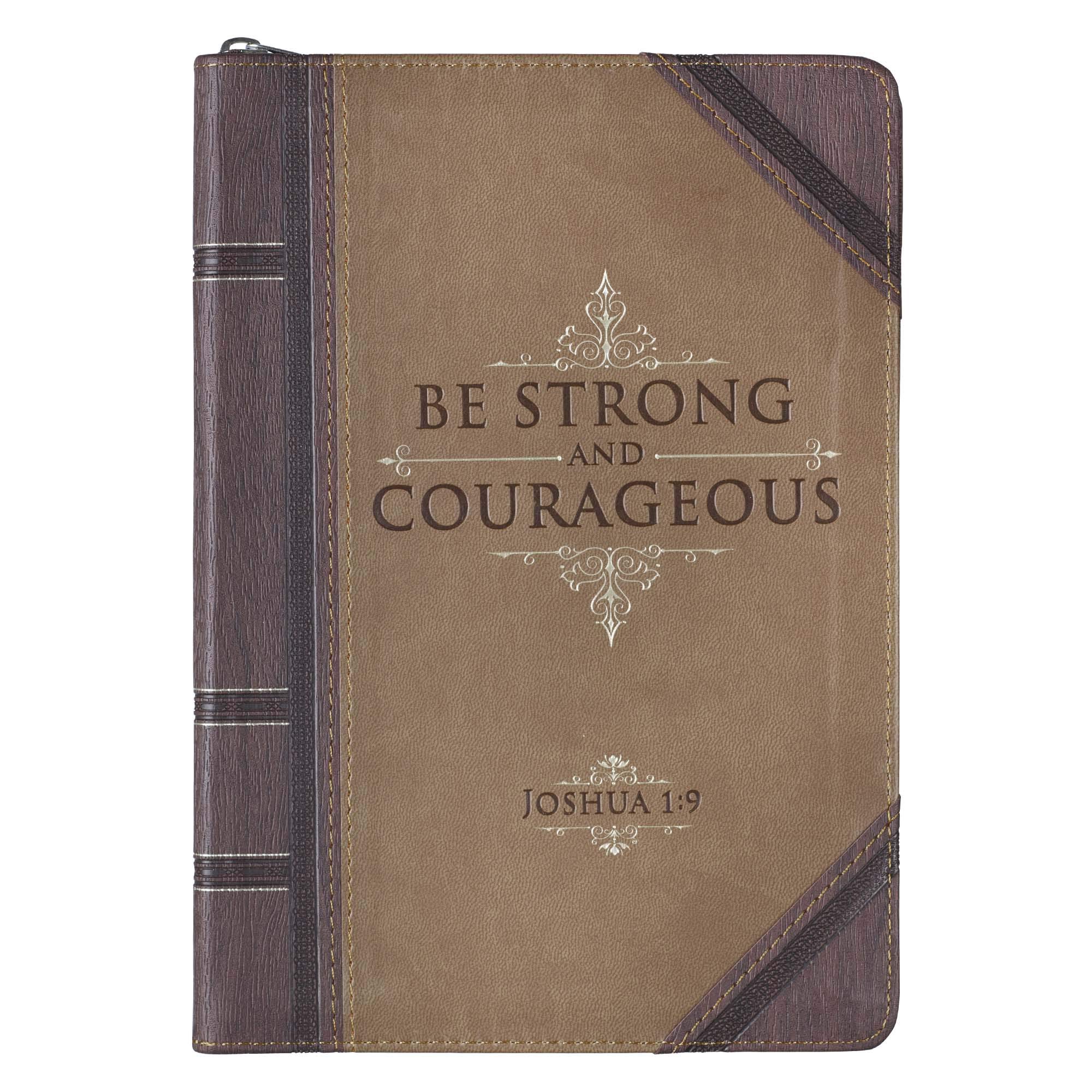 Foto 2 pulgar | Cuero Vegano Journal Christian Art Gifts Be Strong Joshua 1:9 - Venta Internacional.
