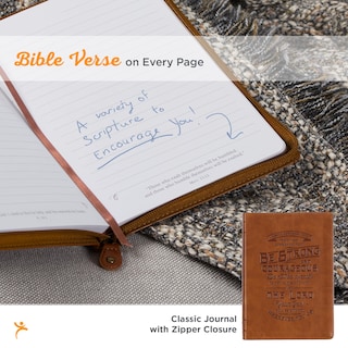Foto 2 | Diario Christian Art Gifts Be Strong And Courageous Brown - Venta Internacional.